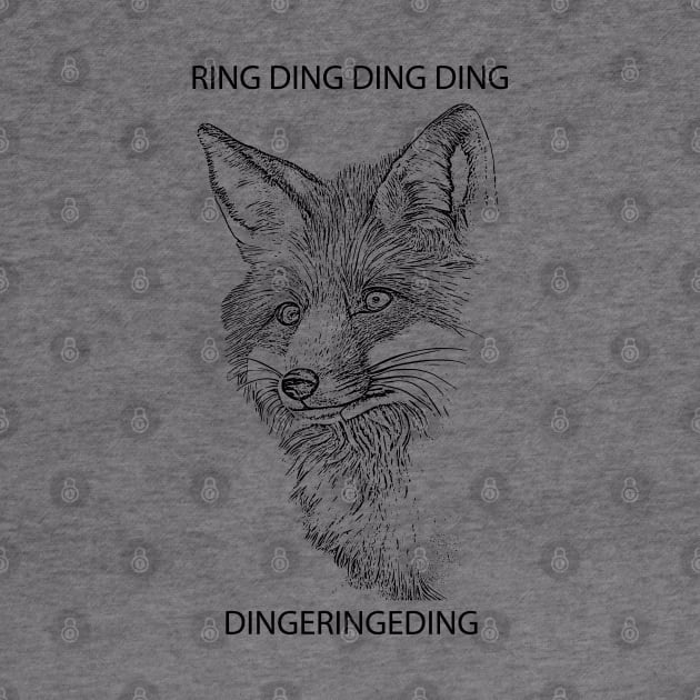 Fox Ring Ding Ding Ding Dingeringeding by Matt's Wild Designs